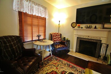 Living room fireplace
