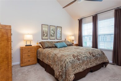 Awesome master bedroom with vaulted ceiling