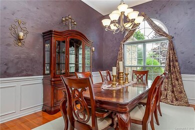 Beautiful open dining room has lots of room.