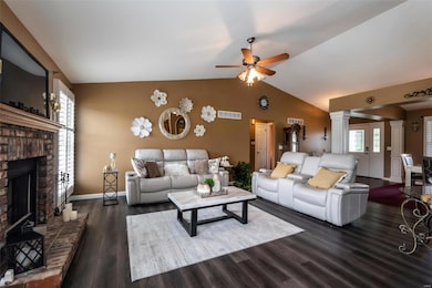 Spacious family room with plenty natural light and