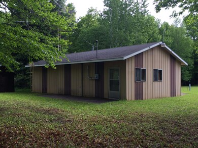 Metal building side view.