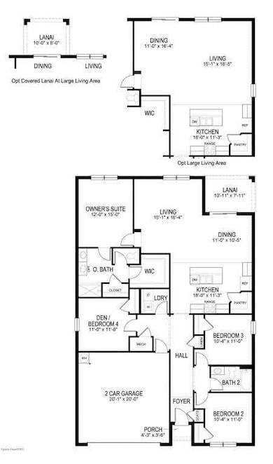 The Cali - floor plan - East, FL