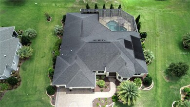 From the air you can see the 360 degree landscapin
