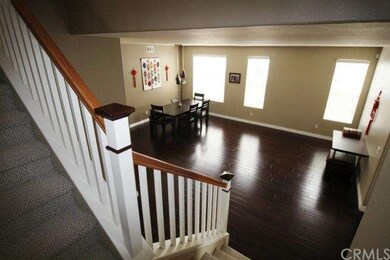 Stair  perspective  of  living/dining  room  combo