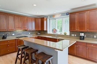 Center Island with Eating and Work Space