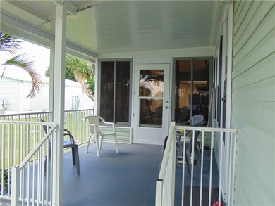 Open patio at entry way