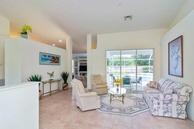 Living Room with Pool View