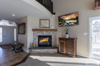 Cozy fireplace