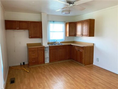 Large kitchen with plenty of space for a table and