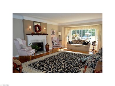 Large living room with beautiful hardwood floor an