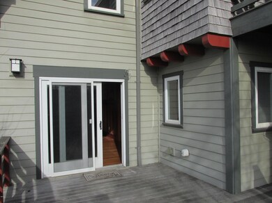 Sliding door to deck