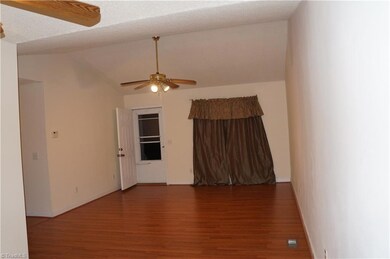Living Room with vaulted ceiling.