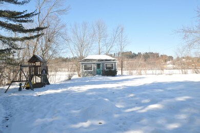 Shed in backyard