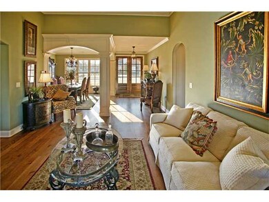 Elegant formal living room with lovely trim work! 
