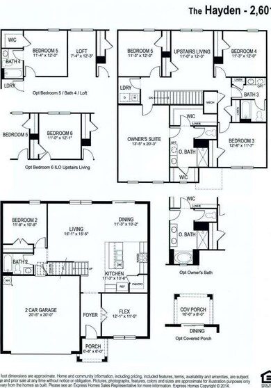 Hayden 2,601 Floor Plan