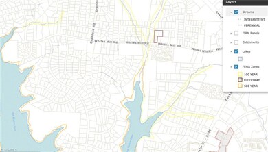 FEMA Zones, Streams, & Lakes Overlay #2 (zoom out)(WebAppBuilder for ArcGIS; Map Data Source: HPGIS)