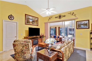 Living room with Florida room access.