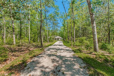 View of street featuring driveway and a forest vie