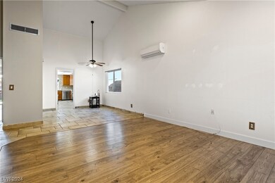 View from living room to dining area.