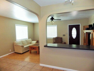 Kitchen looking out