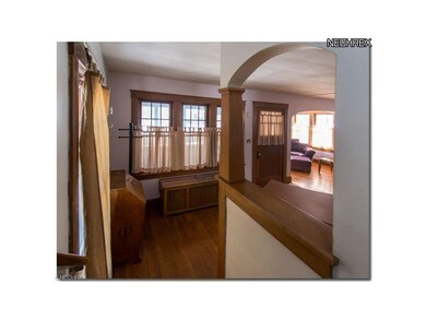 Unique features like this arch view from the stair
