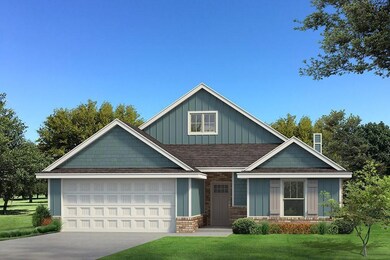 Craftsman-style home with a front yard, roof with 
