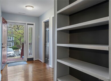 Foyer featuring hardwood / wood-style flooring