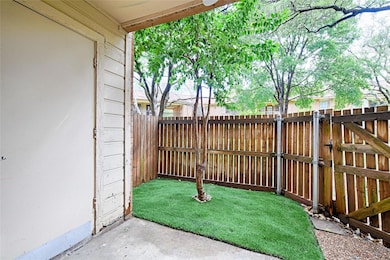 Fenced patio, great for a pet! Plus locked storage
