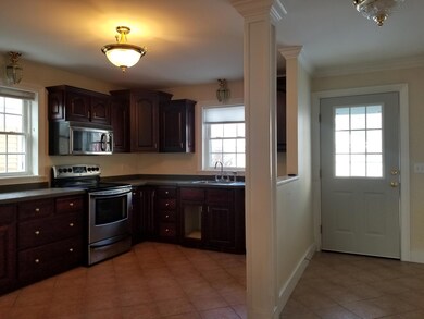 Kitchen with tile floor