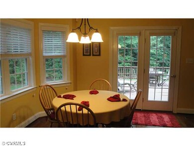 Breakfast Nook - hardwood floors, french doors &ba