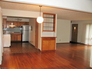 Kitchen, Dining, and Living rm views from family r