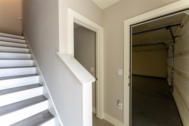 Stairway featuring baseboards
