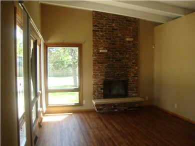 Living Room with hardwood floors and fireplace