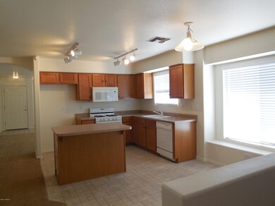 Open kitchen with dinette nook