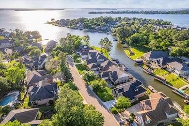 Aerial view to Lake Conroe
