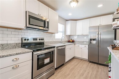 Plenty of counter space and cabinets.