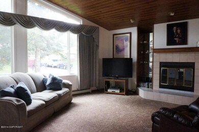 Living Room With Vaulted Ceiling