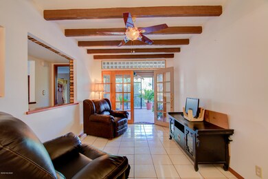 off front door leading to back