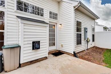 Spacious and fenced in back patio.