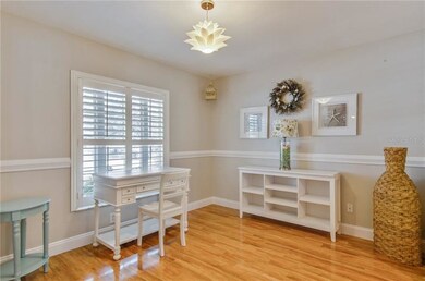 Dining room was used as an office