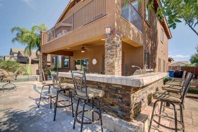 Stacked stone outdoor bar