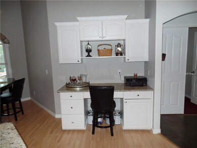 Convenient kitchen desk.