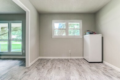 View of the formal dining room, which is located next to the formal living room. Lots of space for gatherings, this space can also be used as a flex room.