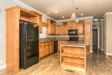 Knotty Alder Cabinets.
