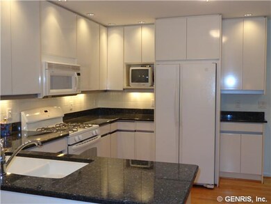 Kitchen. Granite counter tops, hardwood floors, ga
