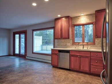Kitchen with stainless steel appliances