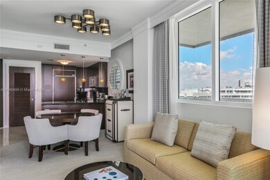 Living room and dining area