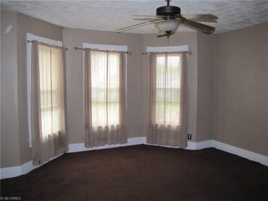 living room with attractive bay windows