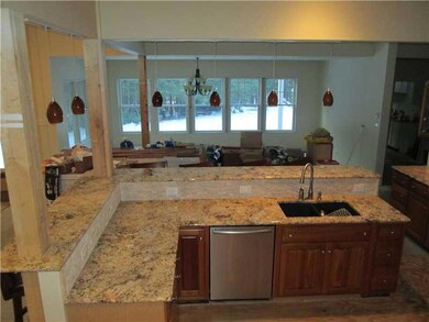 Kitchen. Cherry cabinetry with...
