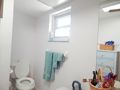 Master bath has good lighting including a skylight